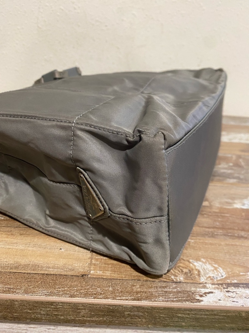 Prada Grey Nylon Tote Bag with COA - Picture 9 of 16